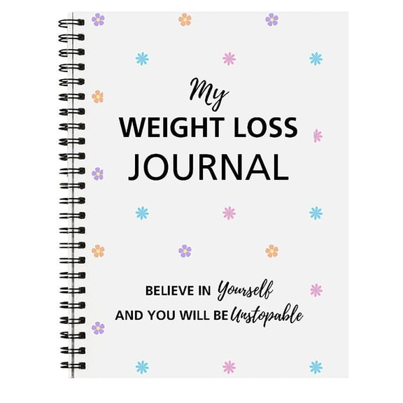 Weight Loss Journal Weight Loss Planner Spiral Binding Daily Tracking Notebook for Fitness Meal Planning Workout Log Holiday Health Goals White 1 Pack