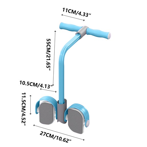 Weight Loss Resistance Rope for Abdomen Fitness Sit-ups Waist Tightening Core Training Stretching Exercise Tool 126 cm Stretch Length