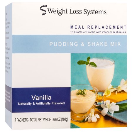 Weight Loss Systems Pudding and Shake - Vanilla - 7/Box - High Protein - Low Calorie - Low Fat - Low Carb