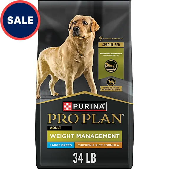 Weight Management Chicken and Rice Formula Large Breed Dry Dog Food 34 lbs.