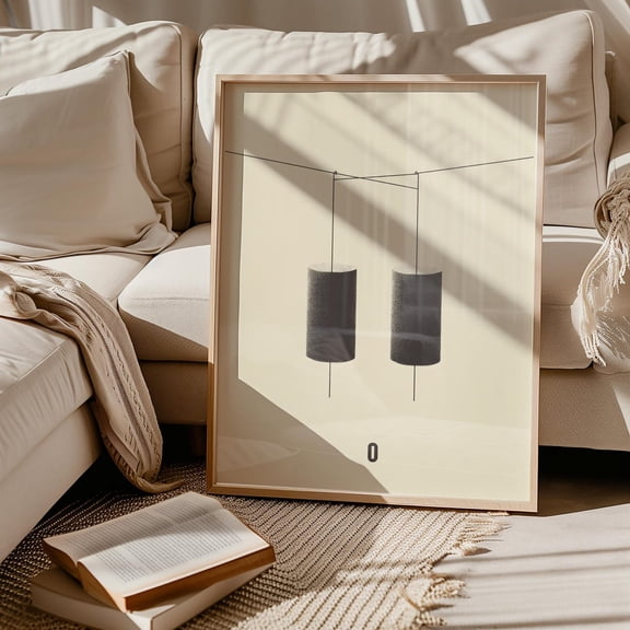 Weight On You, Monochrome Minimalist Wall Art, Surreal Linework Graphite Concept Art Wall Art, Modern Wall Decor, 12x18 UNFRAMED