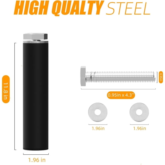 Weight Plate Holder: Power Rack Attachments Weight Plate Holder Storage for 2 inch Olympic Plates, 2x2 3x3 2x3 Power Cage Accessories for 5/8 inch holes (4 Pack)