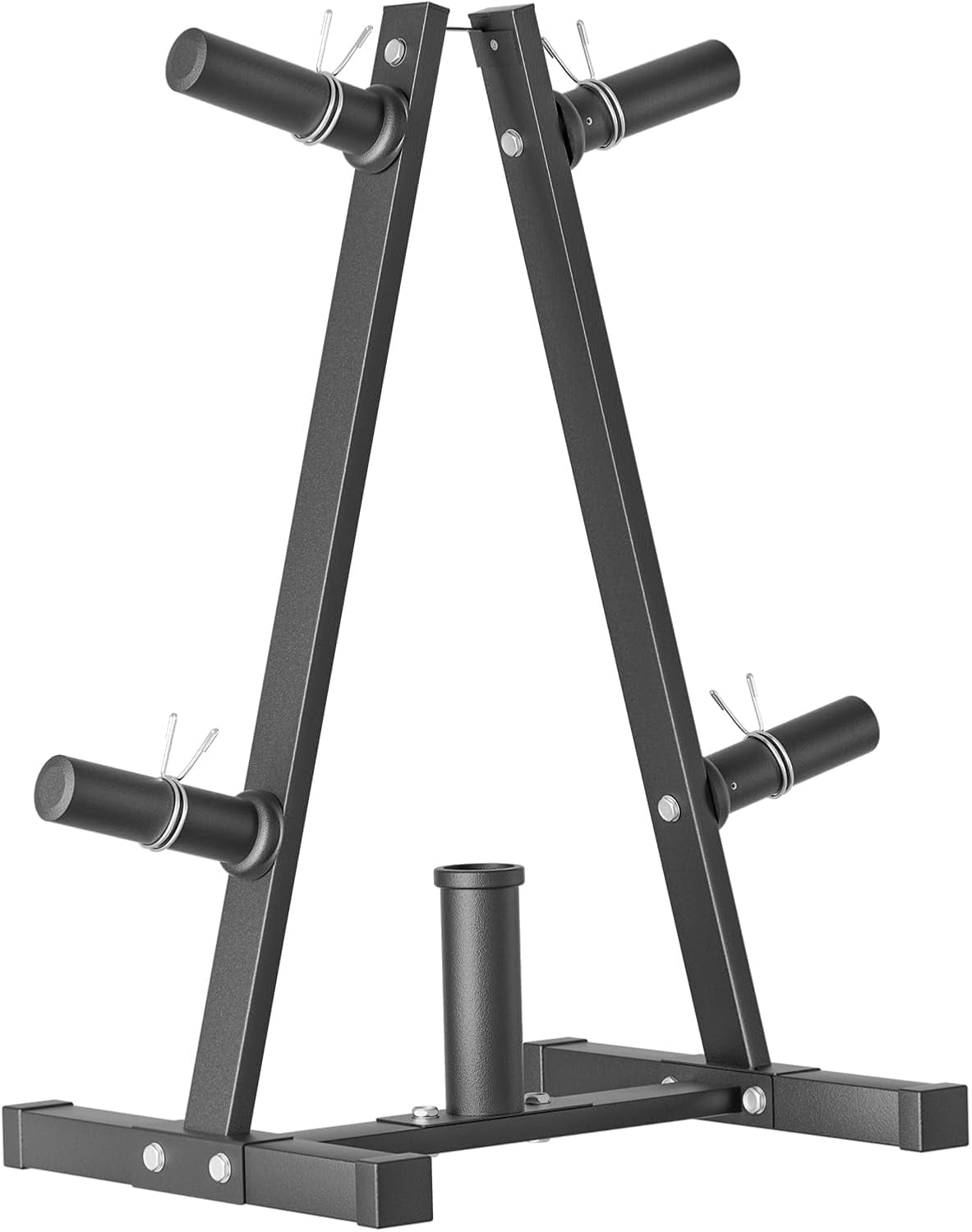 Weight Plate Rack, Primy Weight Tree and Weight Rack for Plates, Weight Holder for 2 inch Olympic Weight Plate, Weight Plate Storage Stand for Home Gym