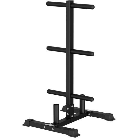 Weight Plates Rack, Weight Storage Rack with Barbell Bumper Weight Plates Holder for 2-Inch Weight Plates, Capable of Holding Up to 990 LBS