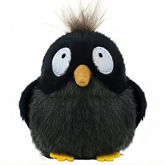 Weight Plush Crow | 4.3 Inch Bird Stuffed Animal Plush Bird | Backyard Bird Collection