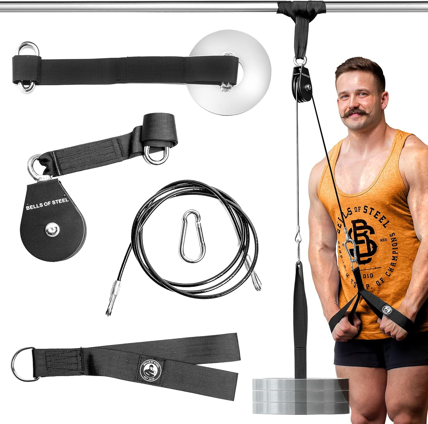 Weight Pulley System [Bells of Steel] Workout Pulley System for Cable