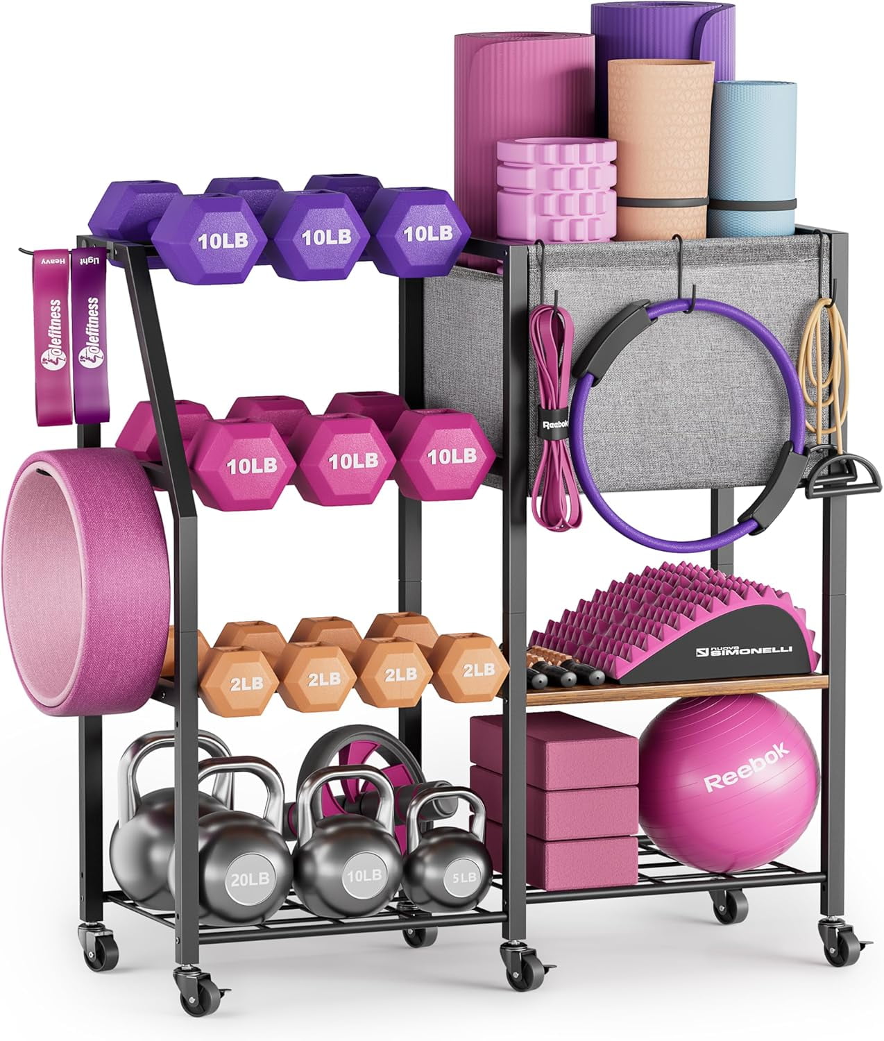 Weight Rack Dumbbell Rack Garage Storage Organization Garage Shelving ...