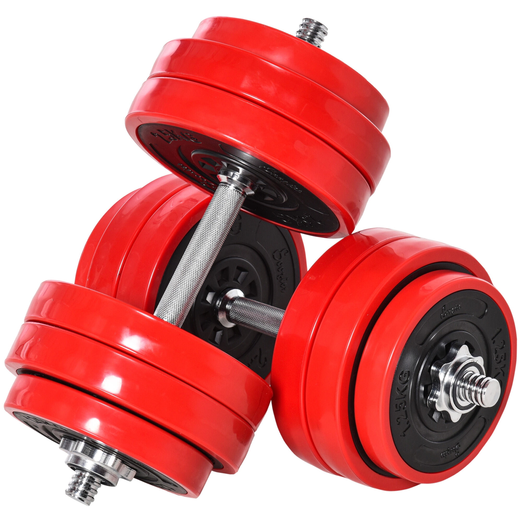 Weight Rack Soozier Adjustable Dumbbell Set, 66lbs Convertible to Barbell Weight Set for Home Gym Women and Men Weight Lifting Training,Barbell Rack
