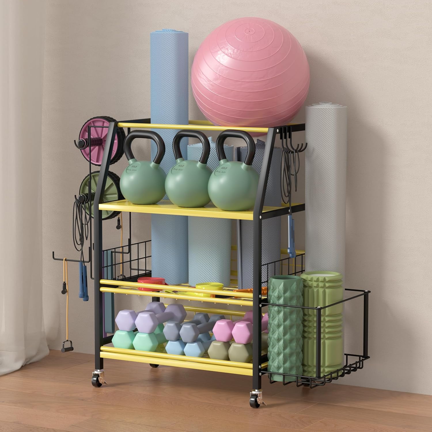 Weight Racks With Wheels Weight Rack for Dumbbells, Dumbbell Rack Weight Stand, Home Gym Storage ...