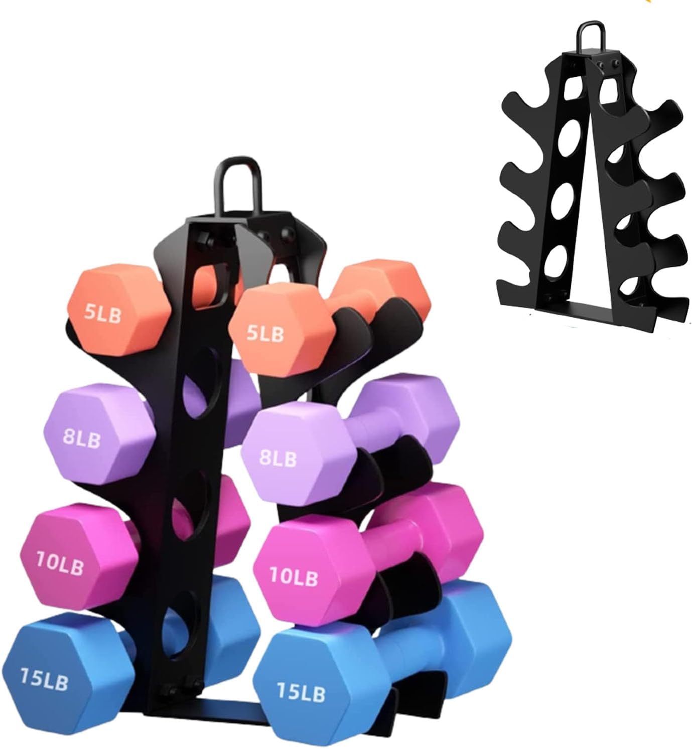 Weight Rack for Dumbbells(Dumbbells not included), Compact A-Frame ...
