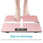 Weight Scale, Highly Accurate Digital Bathroom Body Smart Scale, Precisely Measures Weight up to 400 lbs,Rose