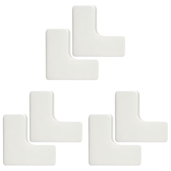 Weight Scale Holder, Wall Mount Weighing Scale Organizer Adhesive Smart Scale Stand Rack Bracket, Durable Bathroom Stand Organizer for Body Weight Scales, Digital Body Fat Scale(White-6pcs,2.9x1.5")