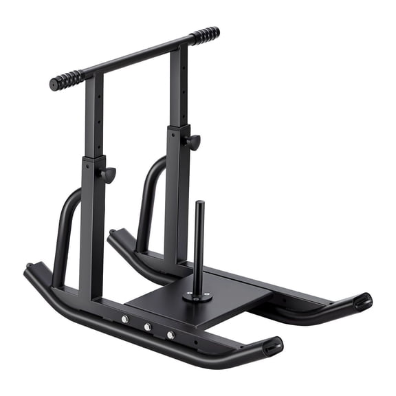 Weight Sled for Fitness, Steel Power Sled for Speed Training, Workout Equipment with Adjustable Handle, Plate Compatible, Athletic Exercise Sled - Black