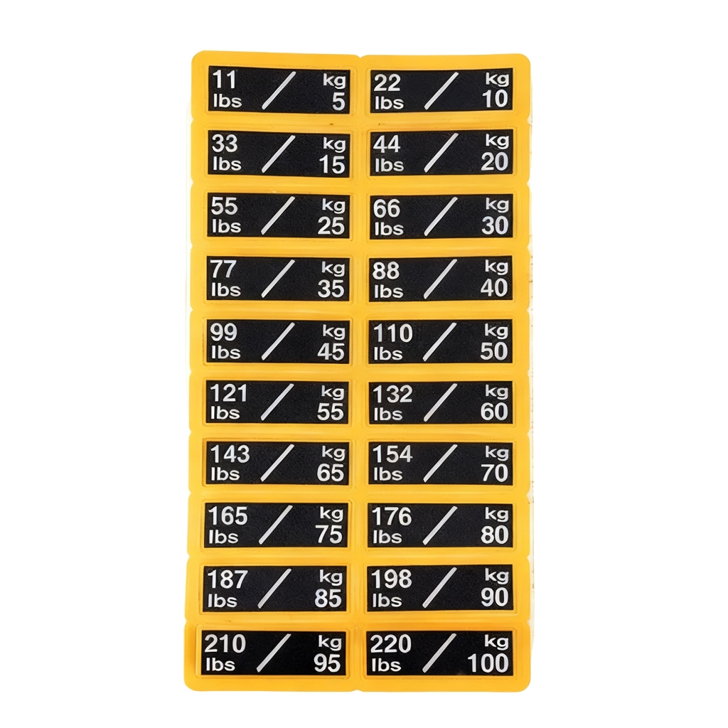 Weight Sticker Label Weight Sticker PVC Waterproof Accurate Weight Identification for ...