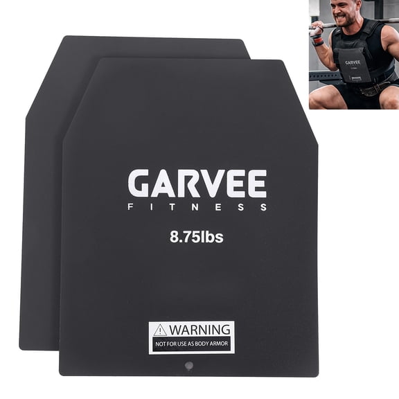 Weight Vest Plates, 8.75 LB 2PCS, Heavy Workouts, Premium Steel Weighted Plates, Additional Weight for Weight Vest for Rucking Running Strength Training Fitness Heavy Workouts