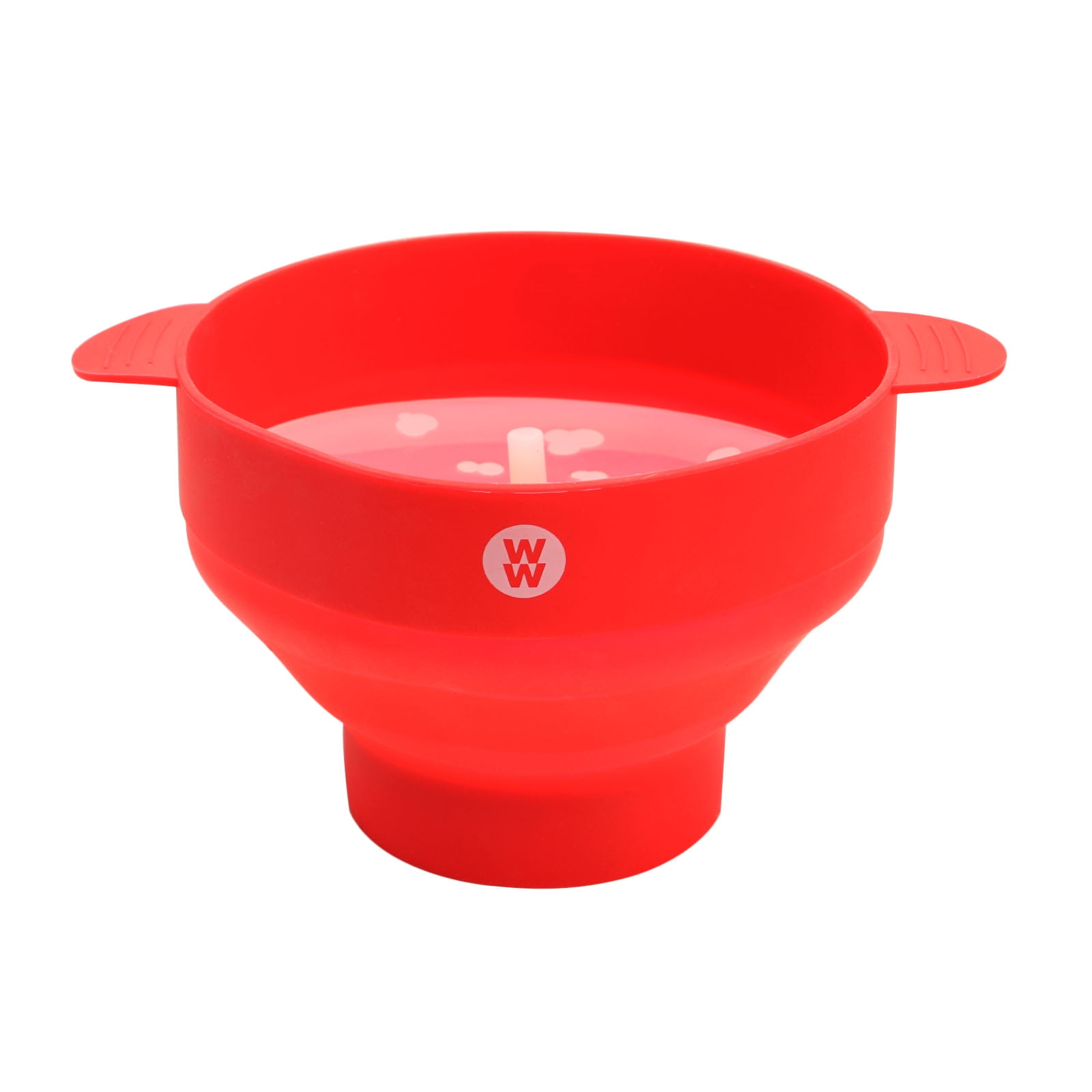W&P Microwave Silicone Personal Popcorn Popper Maker, Red