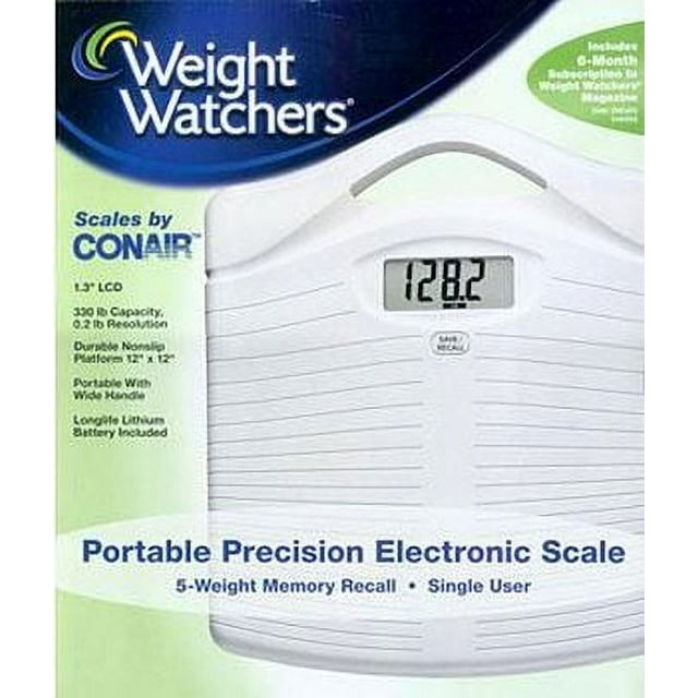 Weight Watchers Scales by Conair Portlable Precision Electronic Scale
