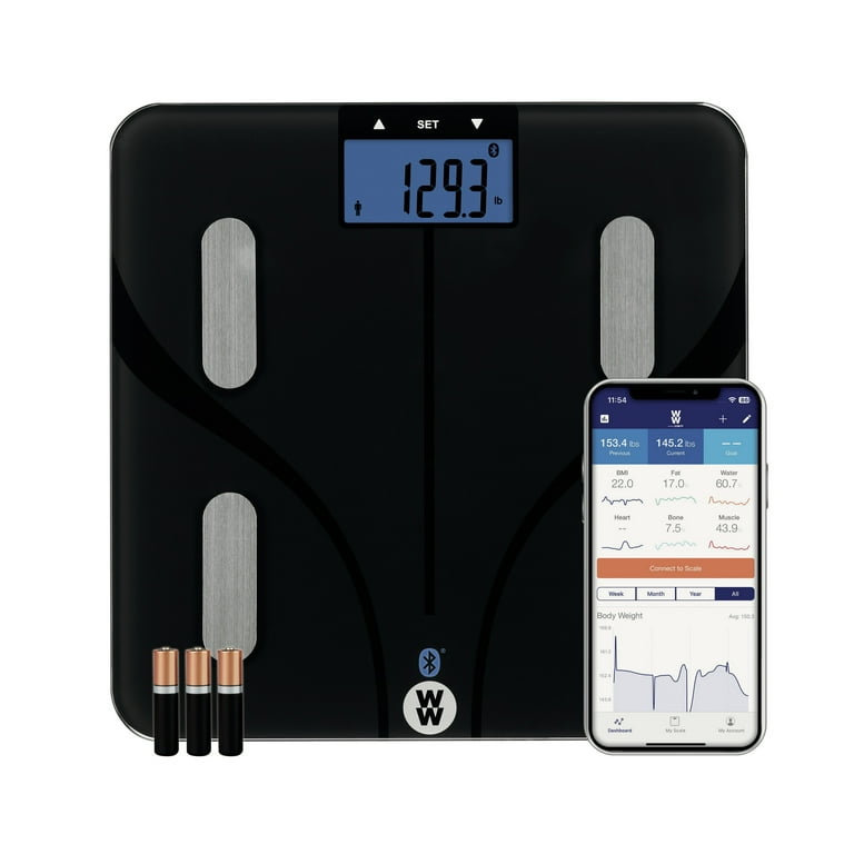 Portable Biometric Body Composition Weight Scale, each (Pack of 4)