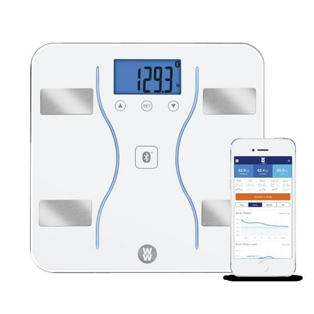 Conair - Weight Watchers Bluetooth Body Analysis Scale - White
