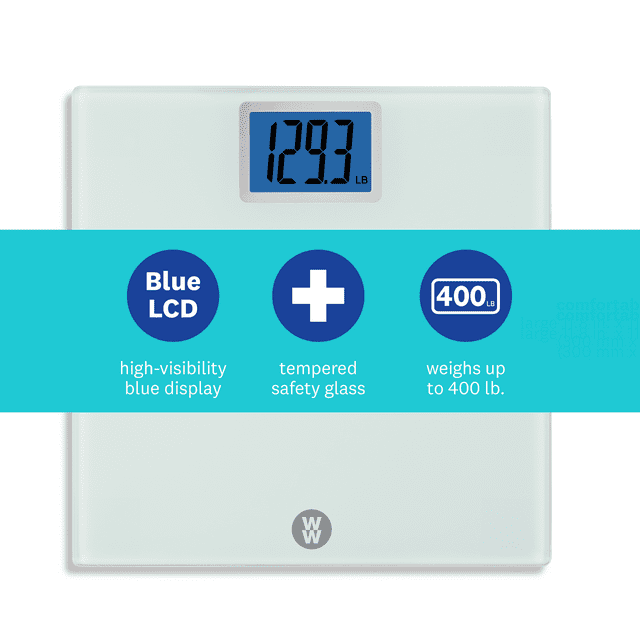 Weight Watchers by Conair Digital Glass Scale with Jumbo 2.0" Backlit