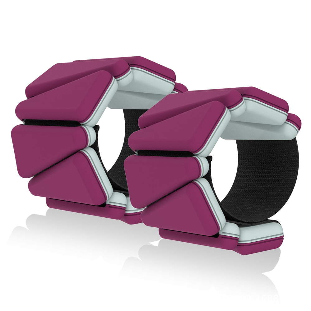 Weight-bearing bracelet, silicone wrist and ankle strength training lead block invisible equipment, one pair.