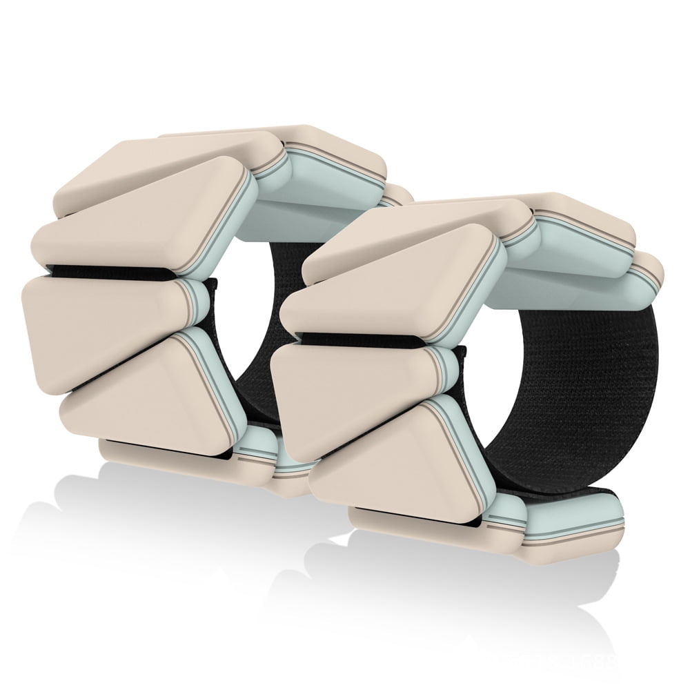 Weight-bearing bracelet, silicone wrist and ankle strength training lead block invisible equipment, one pair.