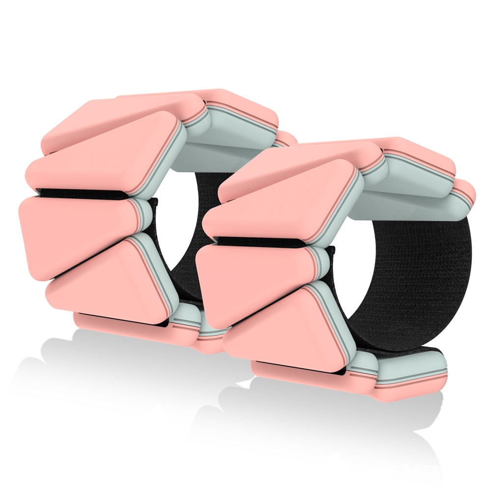 Weight-bearing bracelet, silicone wrist and ankle strength training lead block invisible equipment, one pair.