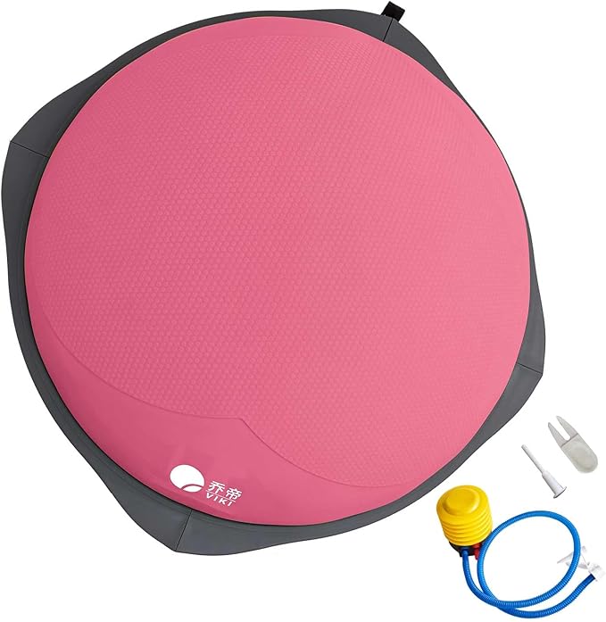 Weight loss yoga balance ball, exercise for leg muscles, hemispherical balance trainer, household fitness equipment, 31.5-inch core training anti-slip yoga ball, healthy indoor fitness.