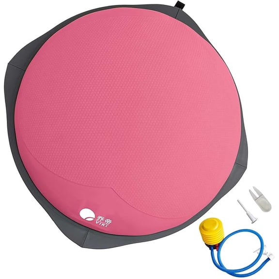 Weight loss yoga balance ball, exercise for leg muscles, hemispherical balance trainer, household fitness equipment, 31.5-inch core training anti-slip yoga ball, healthy indoor fitness.