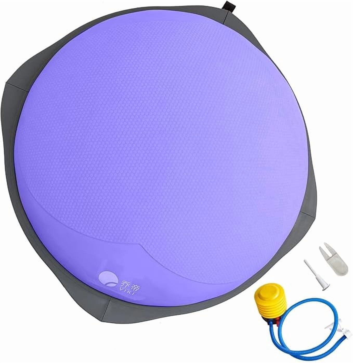 Weight loss yoga balance ball, exercise for leg muscles, hemispherical balance trainer, household fitness equipment, 31.5-inch core training anti-slip yoga ball, healthy indoor fitness.