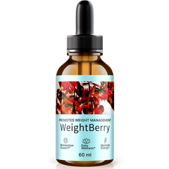 WeightBerry Drops, Weight Berry Liquid with Natural Ingredients, Premium Nutritional Supplement For Weight Loss, Official Reviews (30 Servings)