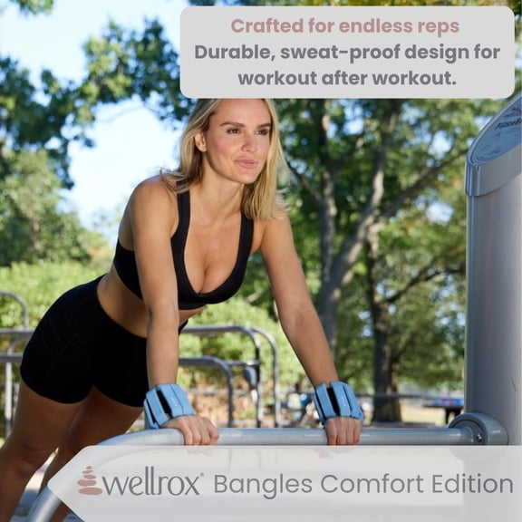 Weighted Bangles – Adjustable Ankle and Wrist Weights for Women & Men – Set of Ankle Weights 2 lbs (1 lb Each Wrist Weight) | Weighted Arm Bands for Pilates, Yoga, Running & Walking