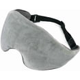 thumbnail image 1 of Weighted Blackout Sleep Mask, Cozy Reversible Style, Microwave-Heatable & Freezable Heavy Eye Cover for Post-Work Relaxation, Gray, 1 of 8