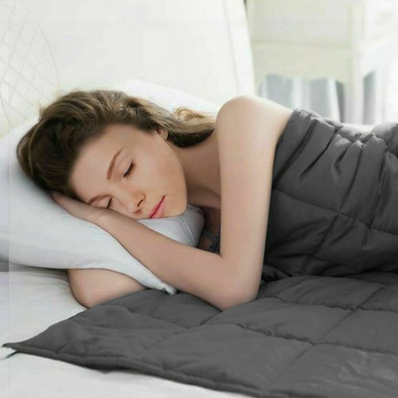 Weighted Blanket Adult 10 lbs Heavy Blanket Cotton Material 40"x60" Deep Sleep
