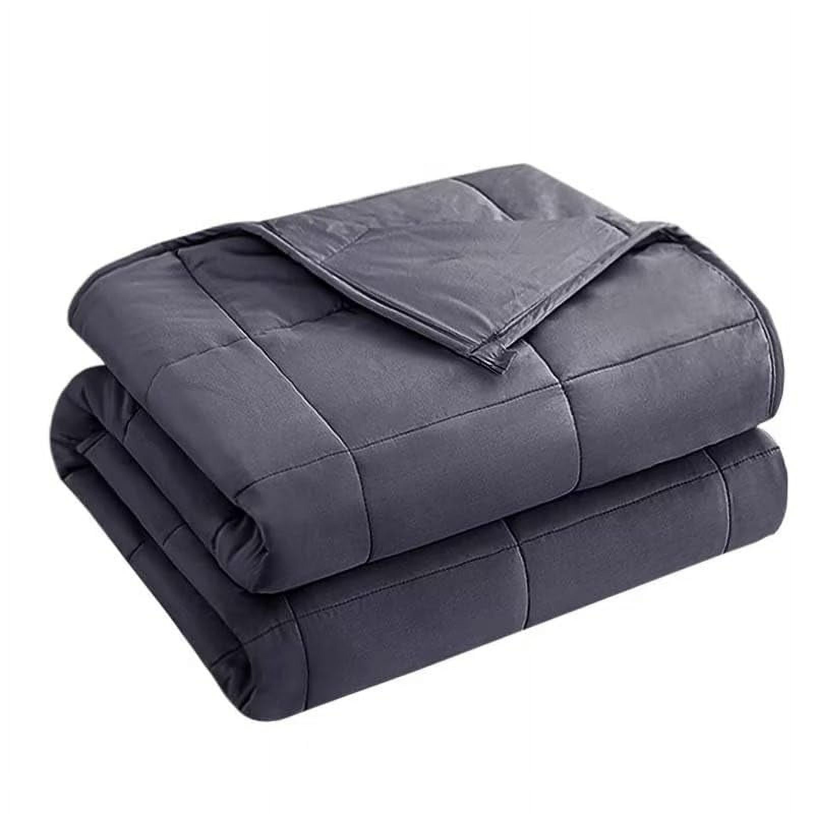 Weighted Blanket for Adults 20 lbs 60 x 80 Grey Cooling Heavy Blanket for Sleeping Perfect for 190 210 lbs Queen Size Breathable Blanket with