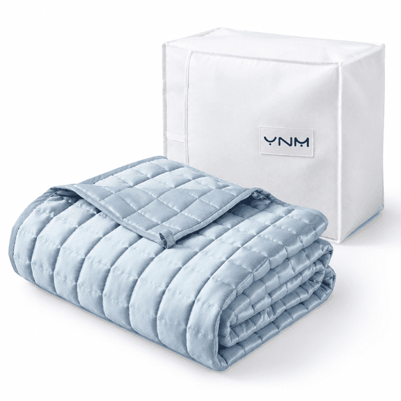 Weighted Blanket For Adults 25lbs Heavy Bed Throwforter With Pe Fabric Ideal Hot Sleepers Or Summer Days(60x80 Inches Queen/king