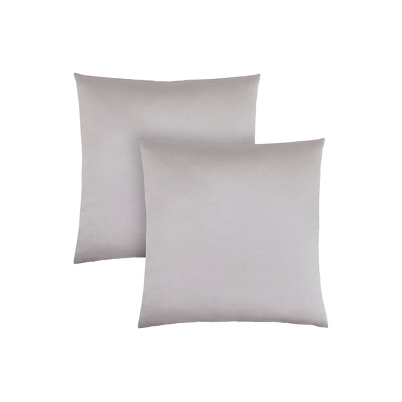 Weighted Blanket Pillows, Set Of 2, 18 X 18 Square, Insert Included, Decorative Throw, Accent, Sofa, Couch, Bedroom, Grey Hypoallergenic Polyester, Modern,Fleece Blankets
