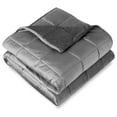 thumbnail image 1 of Weighted Blanket Queen Size 17lb (60" x 80") for Adults - Minky Fleece - Premium Heavy Blanket Nontoxic Glass Beads (Grey, 60"x80"), 1 of 9