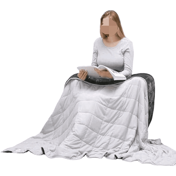 Weighted Blanket Queen Size for Adult Flannel Bed Blanket with Sanded Reversible, 60''x80'' 20 Pounds Light Grey$$Home Decor, Kitchen, & Other