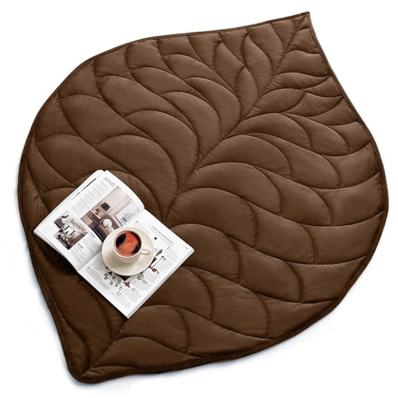 Weighted Blanket for Adults, 7 lbs 41" x 53", Leaf Pattern