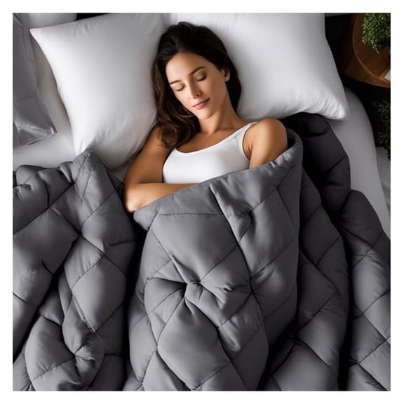 Weighted Blanket for Adults, Soft Comforter for Relaxation and Comfortable Sleep, Cooling Design, in (36in x 48in)