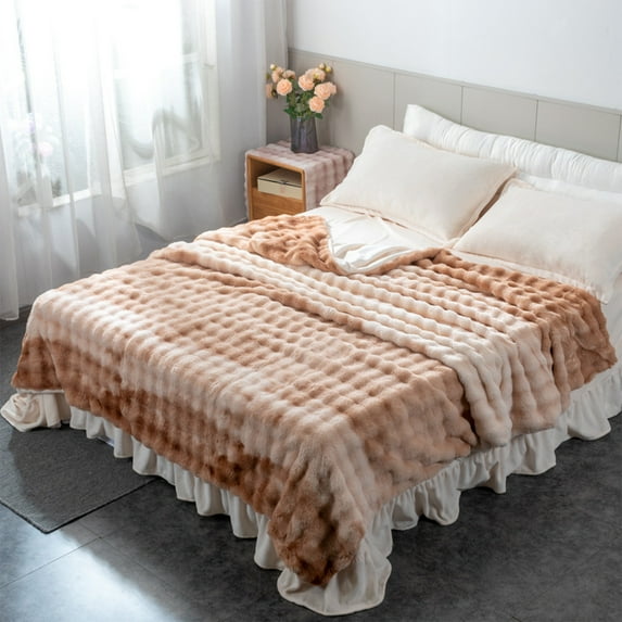 Weighted Blankets for Adults, 47" x 39" InsCrazy Comfort Cotton Velvet Blanket Warm Leisure Blanket Multifunctional Solid Color Cover Blanket About 47x40inch