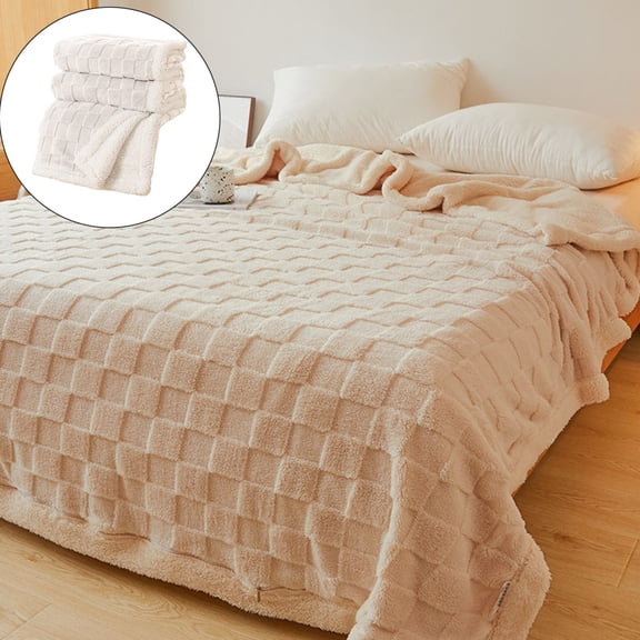 Weighted Blankets,Autumn Sofa Bed Blanket Lightweight And Comfortable Decoration 3D Grid Blanket Camping Travel