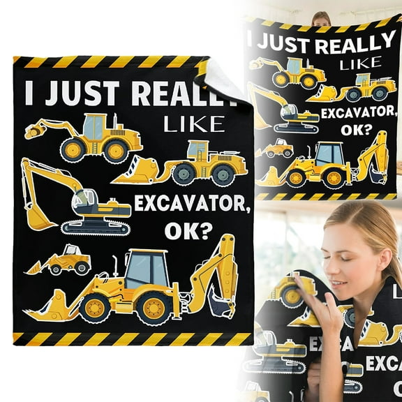 Weighted Blankets,Just Really Like Trucks Ok Blanket For Girls Boys Throw Blanket For Kids Cozy Lightweight Flannel Throws Blankets For Bed Sofa Couch