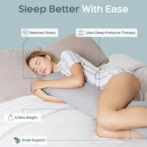 Weighted Body Pillow 6.5lbs - Cooling Body Pillow for Adults