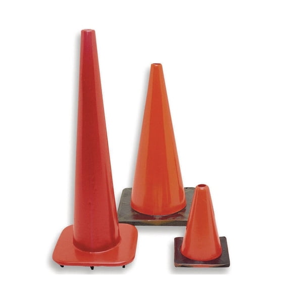 Weighted Bottom Orange Cone - 28"H, 28in