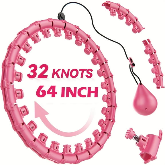 Weighted Circle For Adults Weight Loss, Infinity Fitness Ring Plus Size 45.5 Inch, 24 Detachable Links Exercise Ring, Exercise Ring Suitable For Women And Beginners, Body Shaping & Waist Slimming