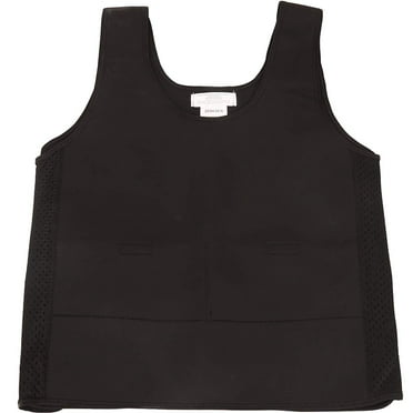 Weighted Compression Vest - Black - Helps with Mood & Attention, Sensory Over Responding, Sensory Seeking, Travel Issues - Medium