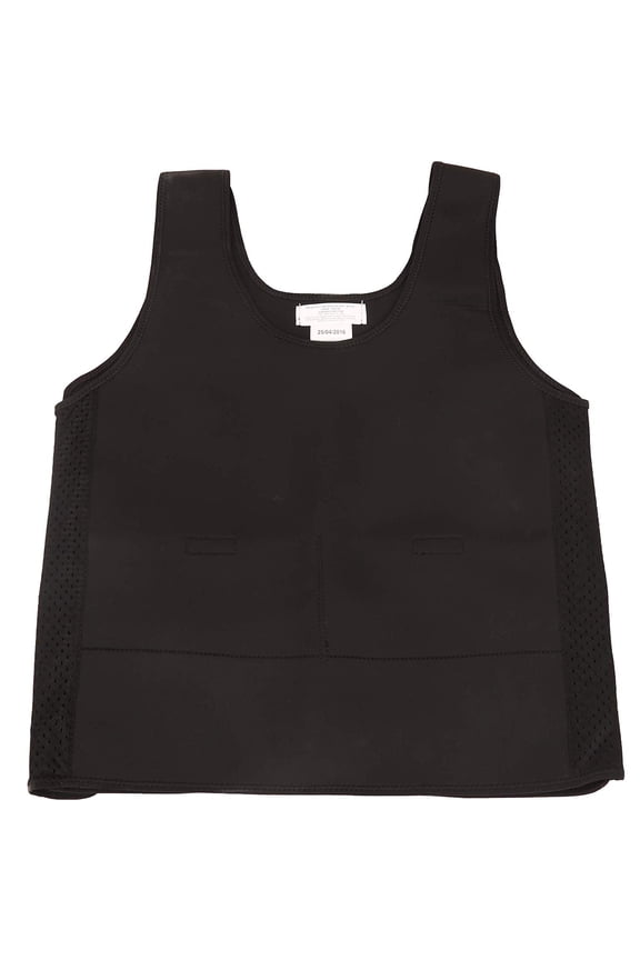 Weighted Compression Vest - Black - Helps with Mood & Attention, Sensory Over Responding, Sensory Seeking, Travel Issues - Medium