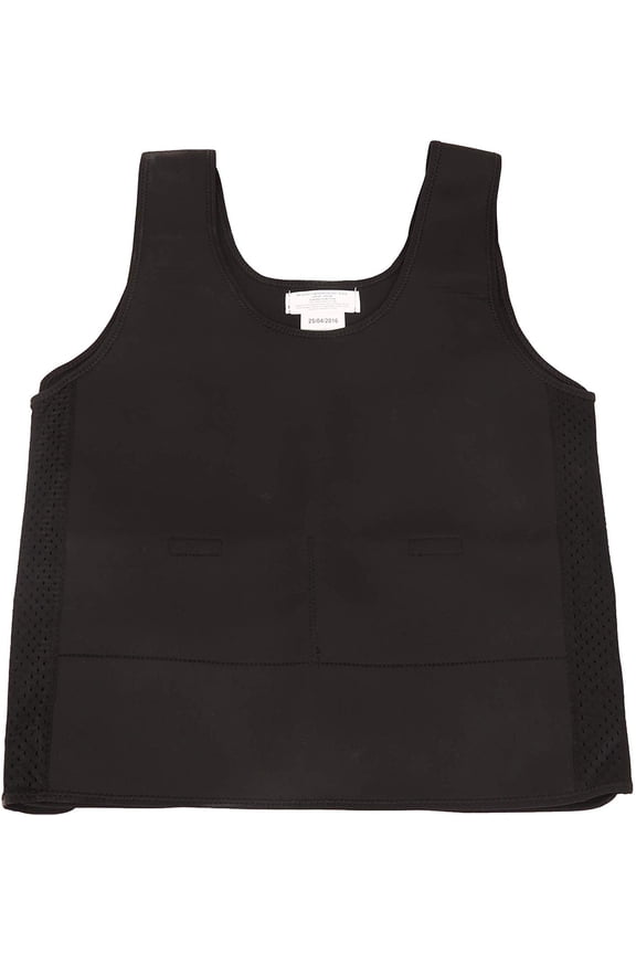 Weighted Compression Vest - Black - Helps with Mood & Attention, Sensory Over Responding, Sensory Seeking, Travel Issues - X-Large